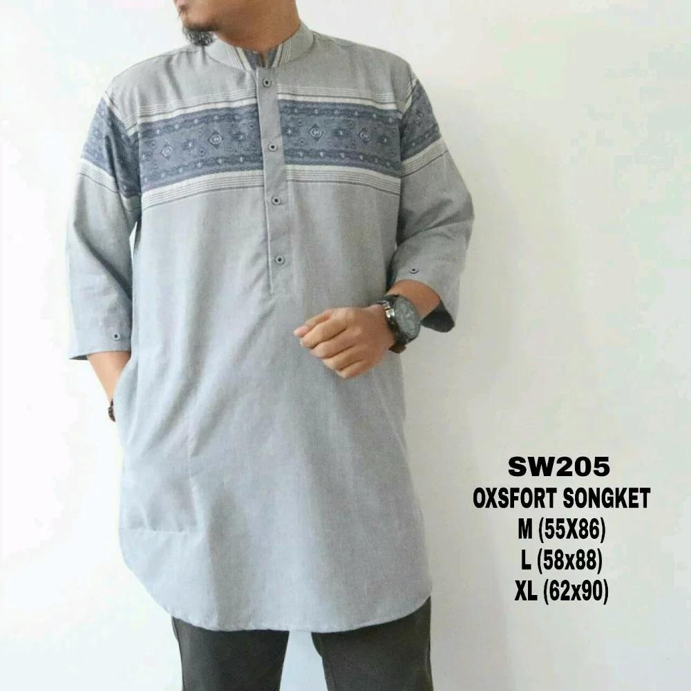 Baju Koko Pakistan Motif Songket Premium Storeratih