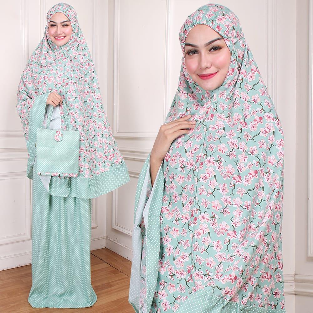 halimah-mukena dewasa mukena muslimah perlengkapan shalat rayon bali sofie
