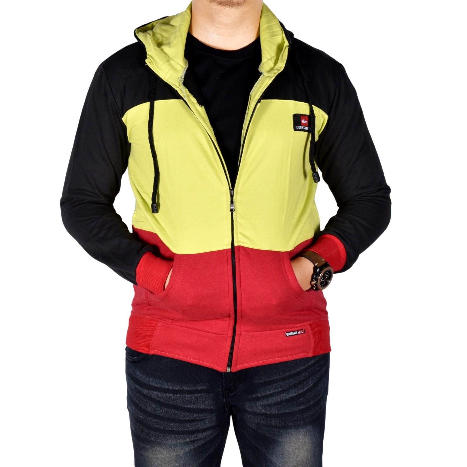Dgm_Fashion1 Jaket Hoodie Zipper Combinasi Polos/Jaket Polos/Jaket Sweater Hoodie/Jaket Hoodie/Jaket Hoodie Zipper/Sweater Ziper/Jaket Bomber/Jaket Parka/Jacket Man/Jaket Distro/Jaket Denim/Jaket Murah GR 5243
