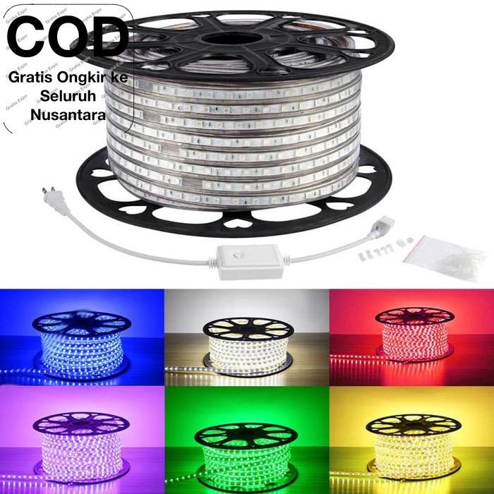 Mellius Lampu Selang Ledstrip Led Strip Mata Besar AC 220v tipe 50 Per Meter