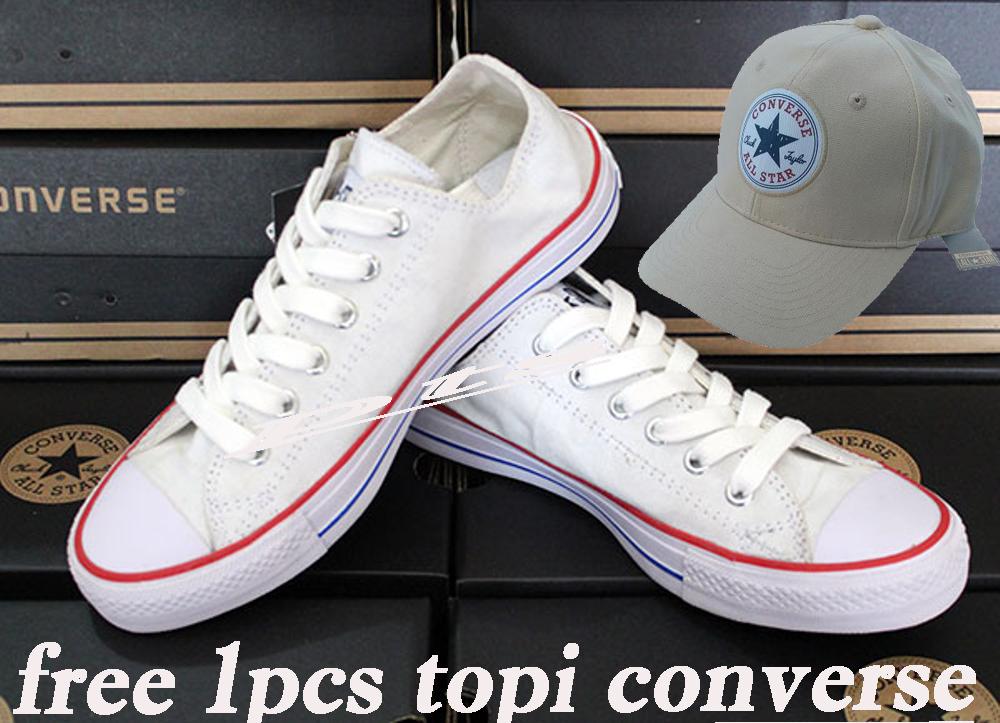 TOP PRODAK SEPATU UNISEX CONVERSE ALL STAR FREE 1PCS TOPI CONVERSE
