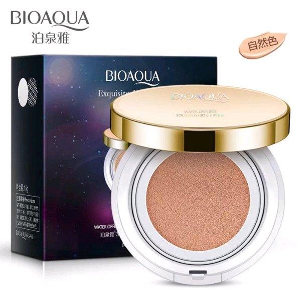 02 IVORY WHITE Tanpa Refill - Black Box Bioaqua Cushion / Bedak Kulit Berminyak / Bedak Halus / Bedak Ringan / Bedak Tahan Lama