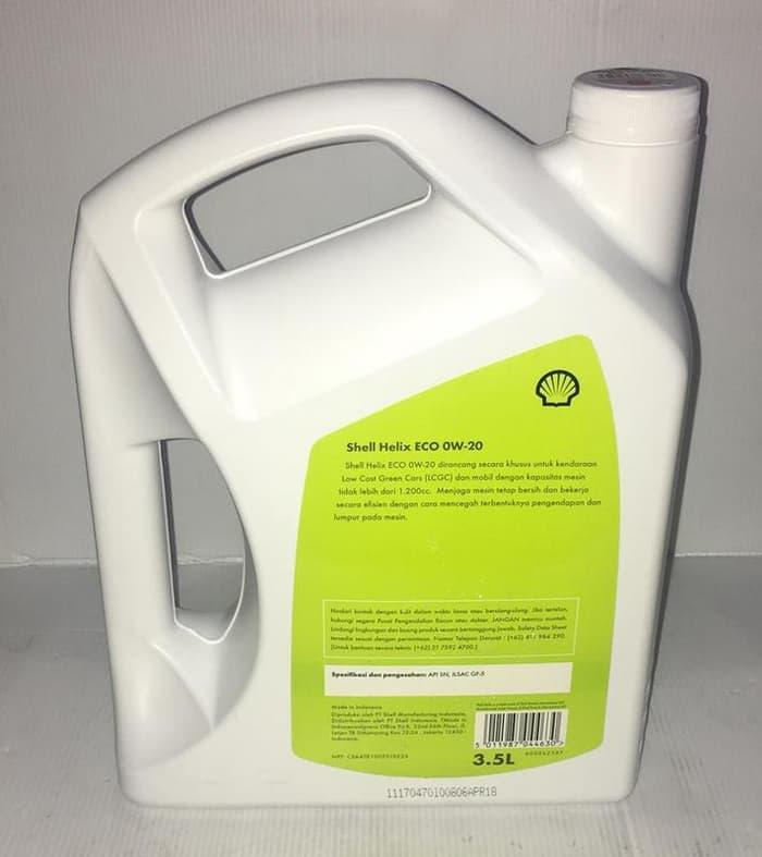 PROMO Oli Mesin Shell Helix Eco 0w - 20 3.5 lt -62767- TERLARIS