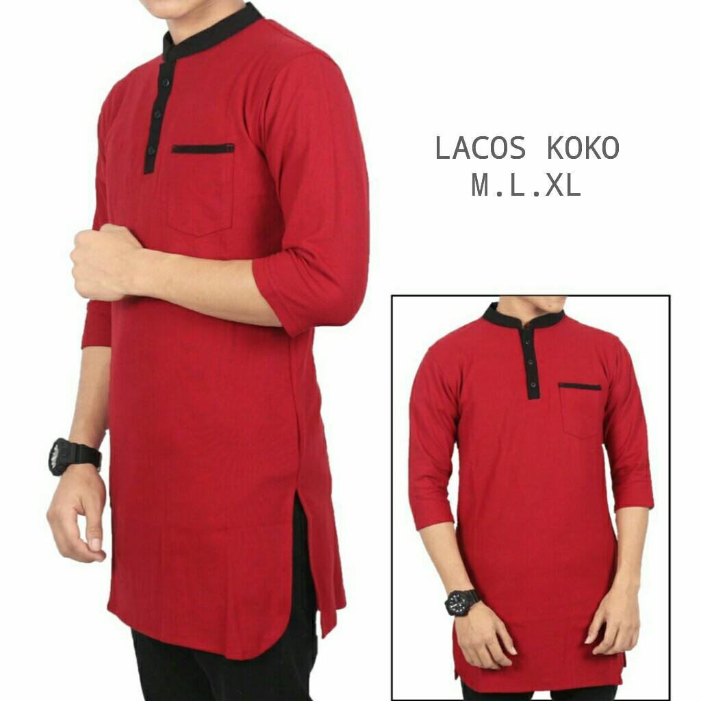 Koko Pakistan / Kaos Muslim / Kaos pria merah