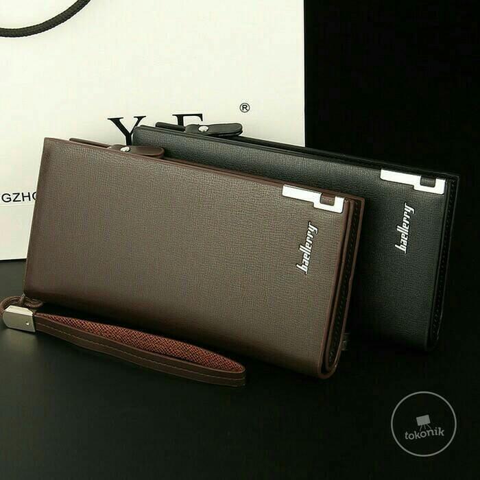 Theclover Original dompet pria wanita LEVIS dan BAELLERRY import/model panjang/warna coklat dan hitam