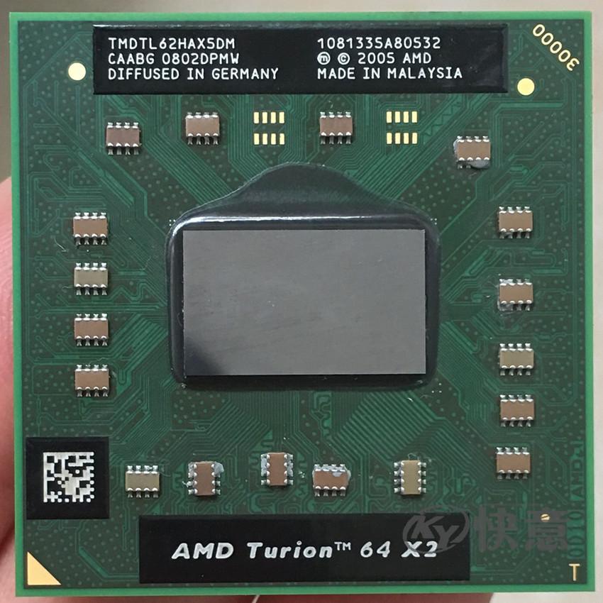 Asli AMD Turion 64X2 TL-62 Cpu 1 M Cache/2.1 GHz/Socket S1/Dual- inti Laptop Prosesor Tl62 TL 62