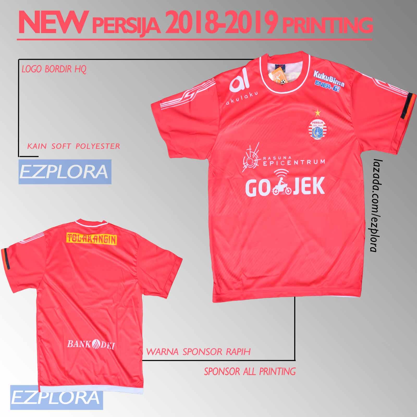 ezplora jersey PERSIJA JAKARTA printing 2018-2019 liga satu supporter version