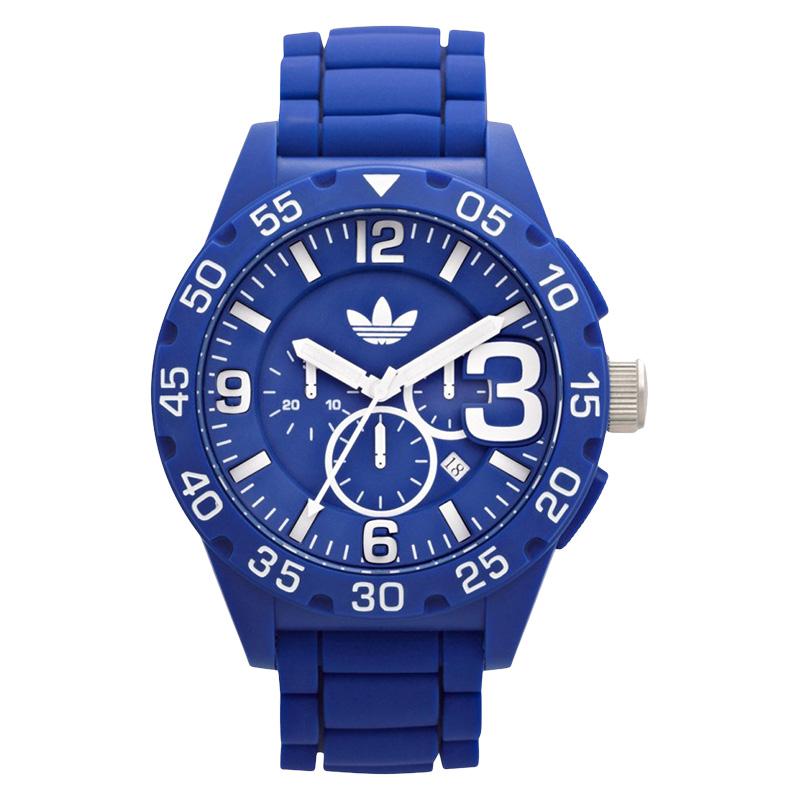 Adidas ADH2794 Newburgh Chronograph Blue Dial Blue Silicone Strap