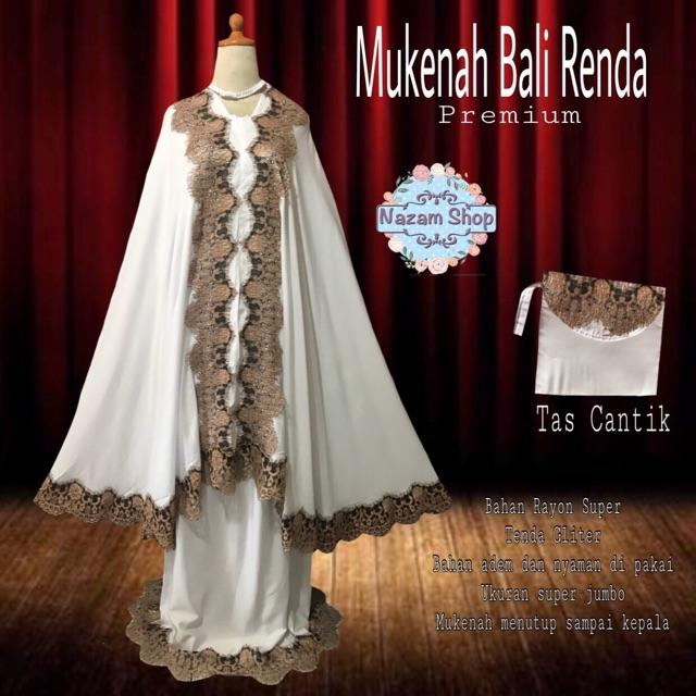 MUKENAH BALI RENDA TERMURAH BELI SATUAN HARGA GROSIR BAHAN ADEM SUPER NYAMAN DI PAKAI ()