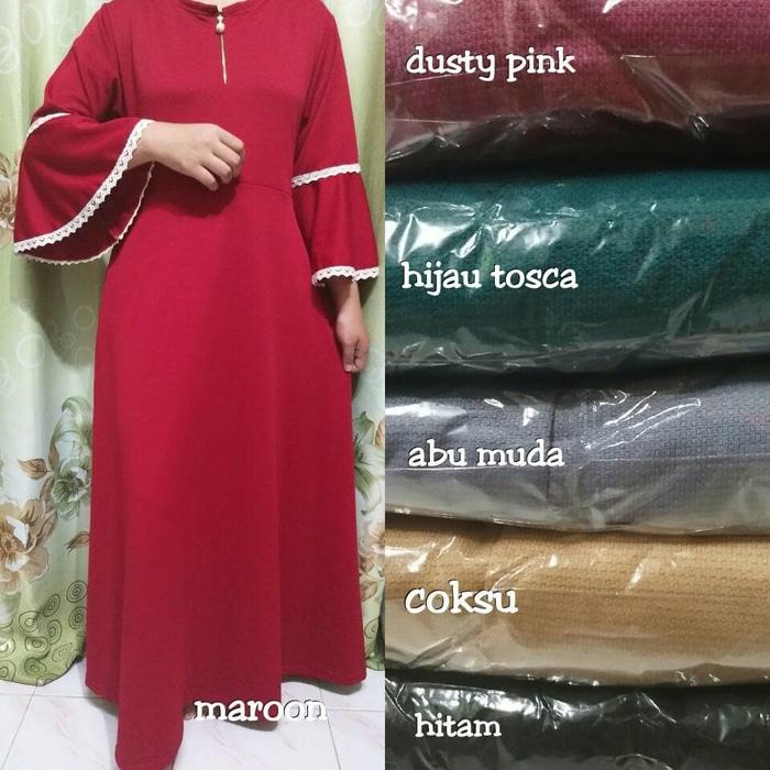 DISKON gamis misbee lengan terompet MURAH