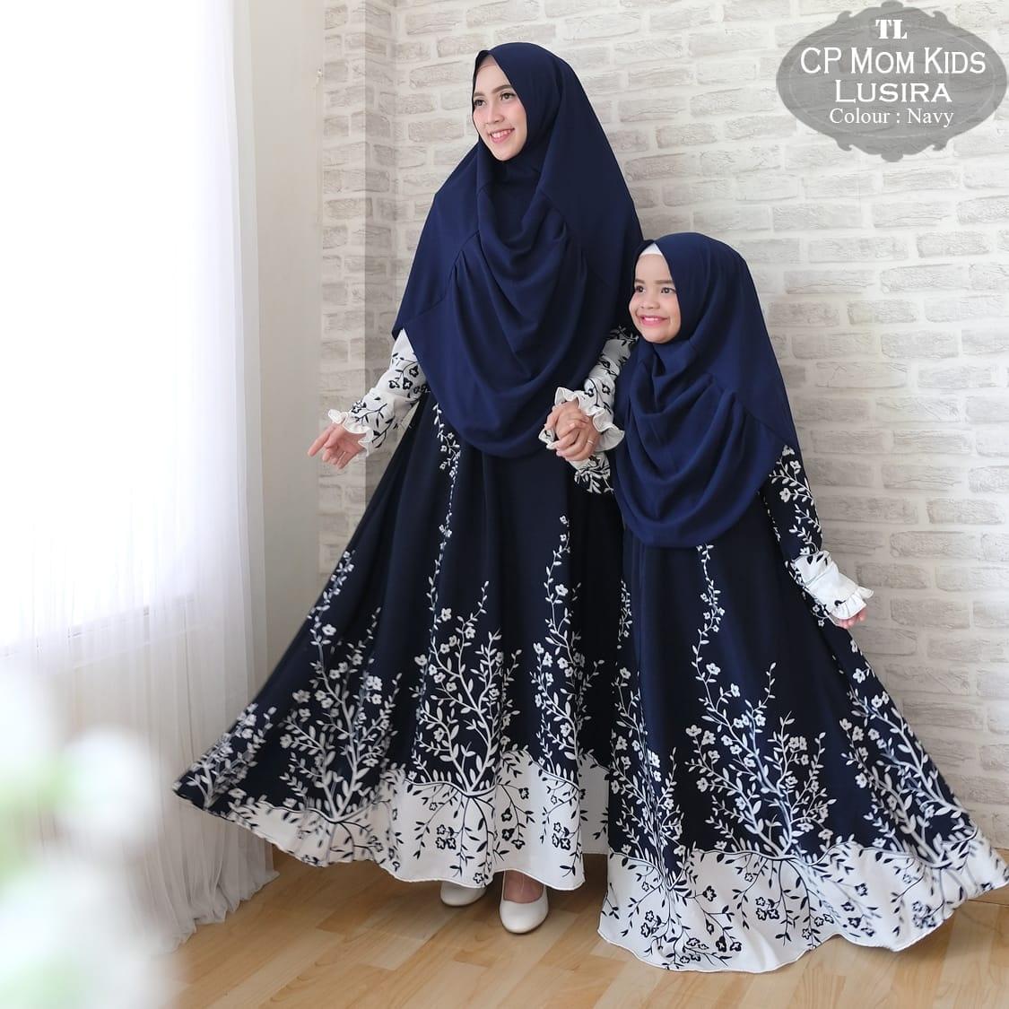 Silentriver88 gamis muslimah syar'i monalis lusiwa ibu dan anak couple