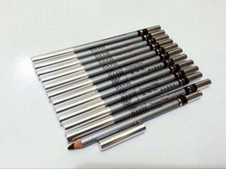 Produk Rekomendasi - Grosir Pensil Alis Davis Silver Murah (isi 12pcs) - Warna Coklat - Pensil Alis