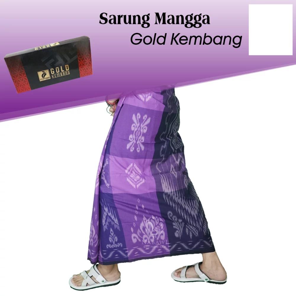Sarung Mangga Gold Kembang Sarung Tenun