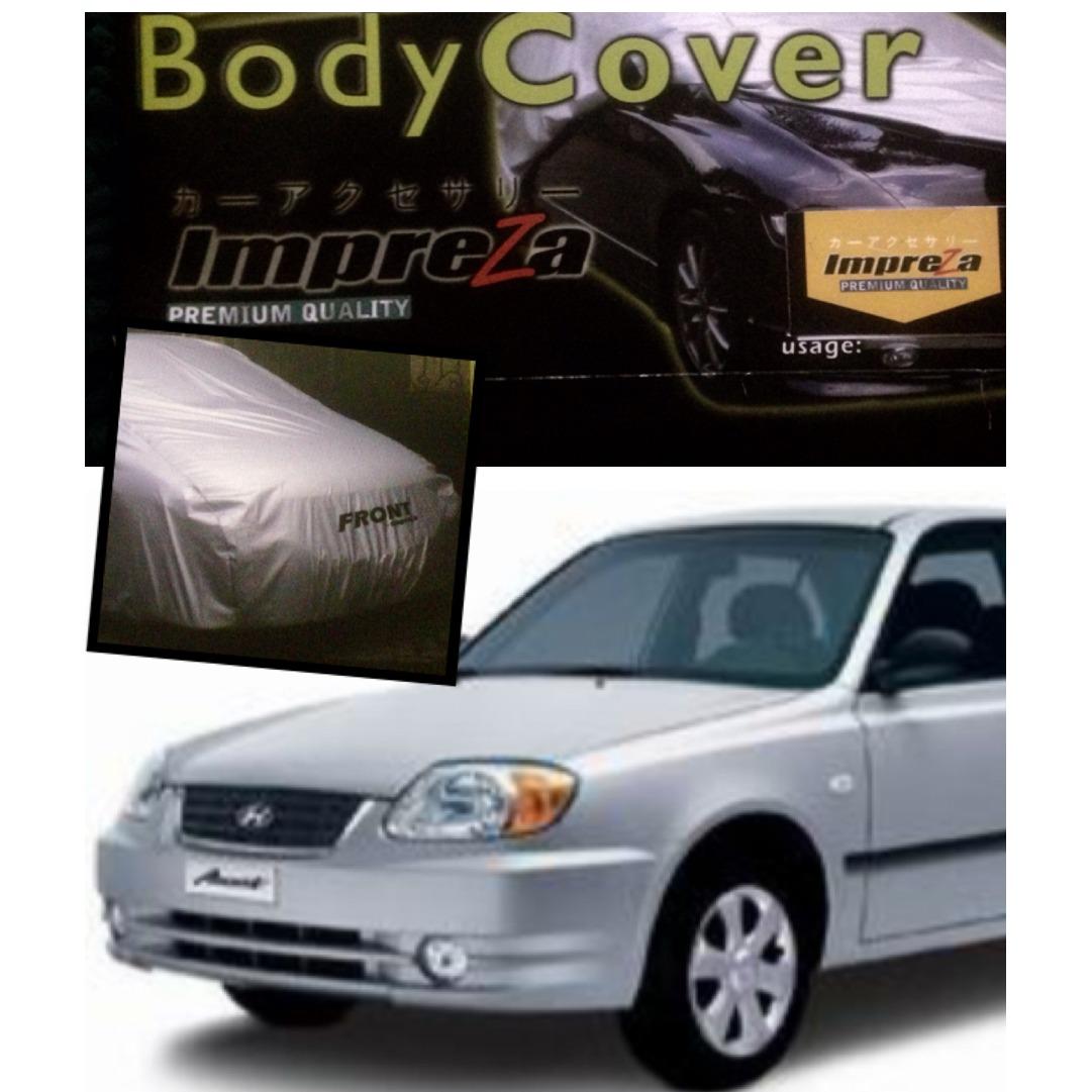 Impreza Body Cover Mobil Hyunday ACCENT Sedan - Grey/selimut mobil/pelindung mobil