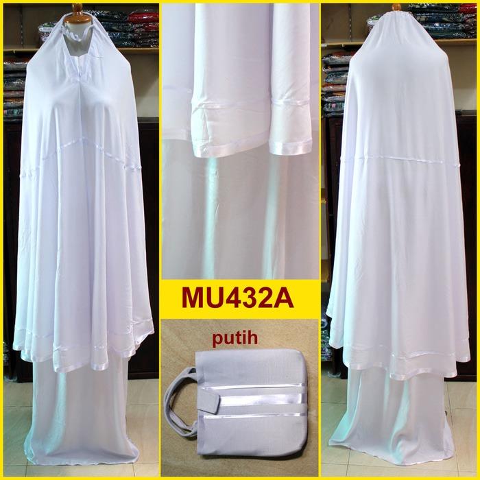 mukena-putih-katun-rayon-polos-lis-pita-mu432a-pita-putih KMU