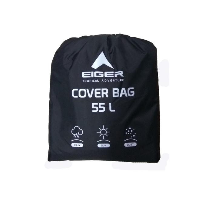 HOT PROMO!!! G897 Eiger 55L Rain Cover/ Cover Bag / Jas Hujan/ Mantel Tasa Black - HRkBdD