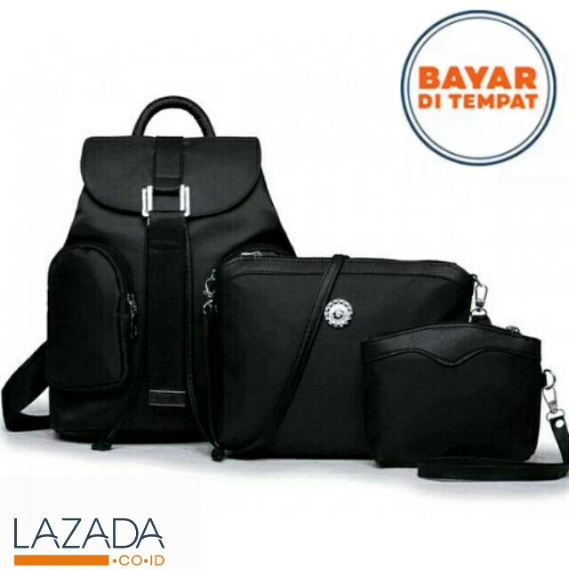 Tas Ransel import batam Wanita Selempang Backpack Fashion Free Dompet YOSH
