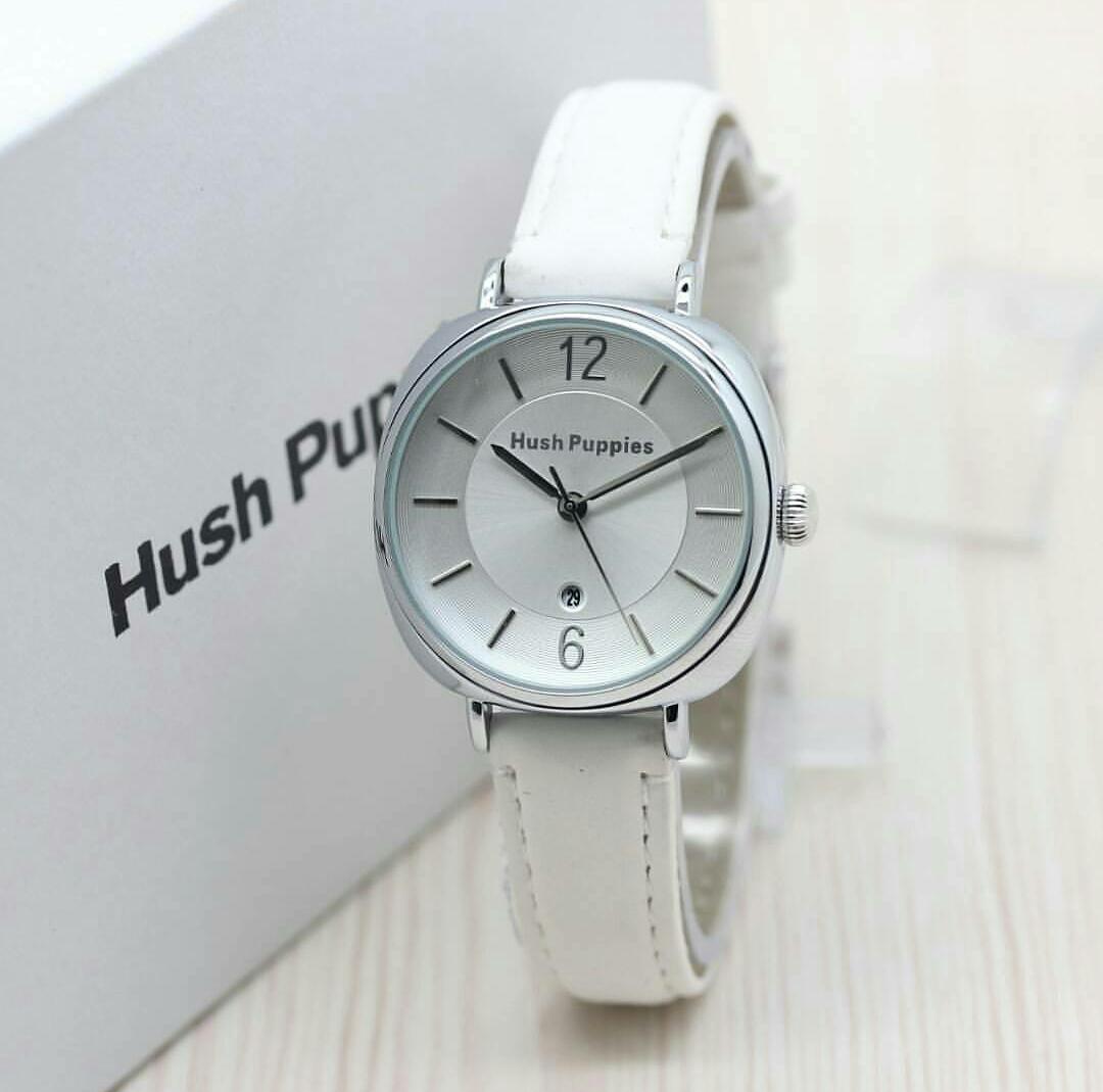 Jam Tangan Fashion Hush Puppies Wanita/Cewek Abg Bahan Tali Kulit Berkualitas