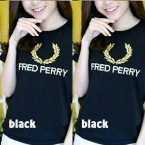 DAMAI FASHION JAKARTA - baju atasan tshirt tee wanita FRED PERI 4 warna - konveksi baju tanah abang
