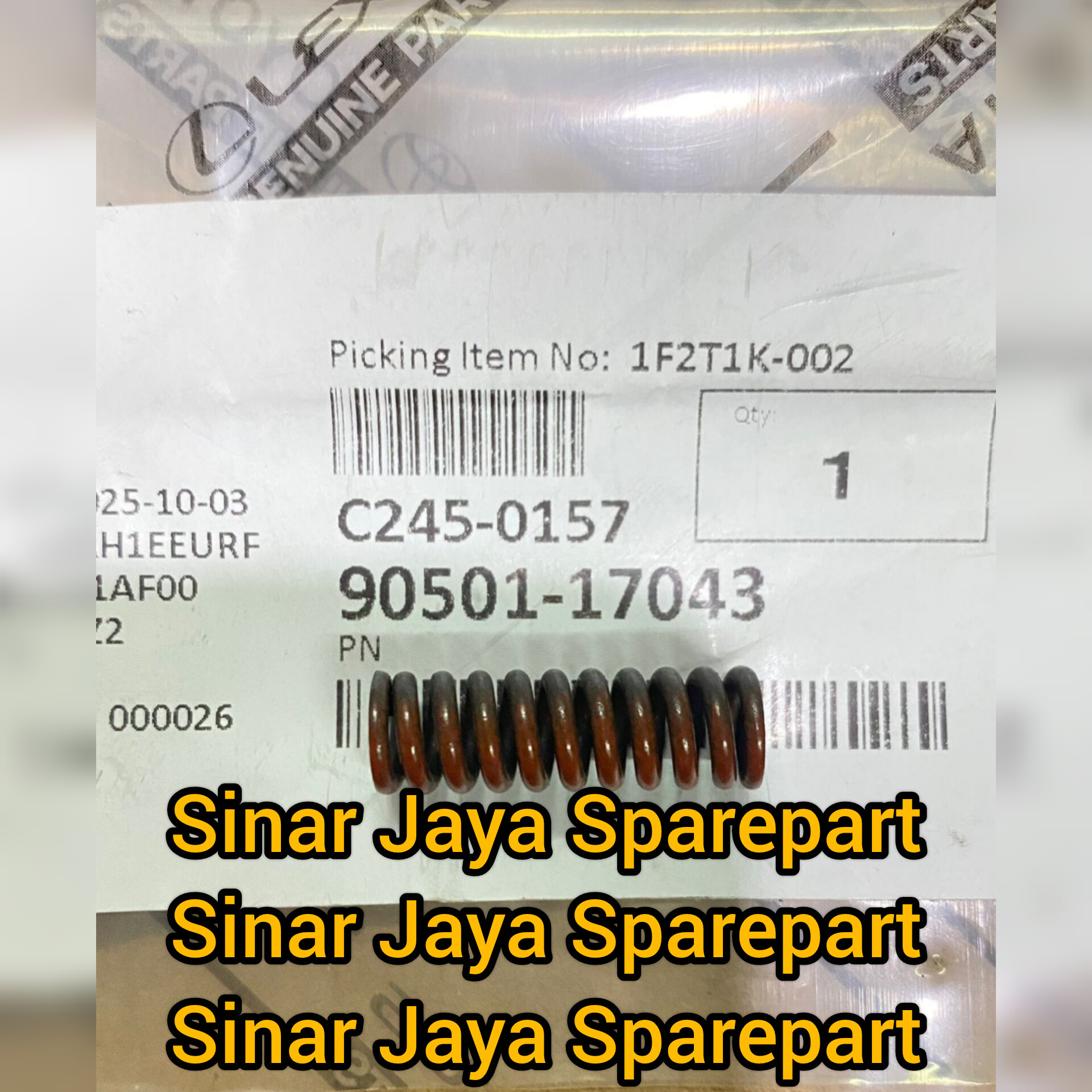 Per transmission or spring compression Hino Dutro 130hd X-power RE50 Toyota Dyna 130ht X-power RE50 original 90501-17043 Harga 125,000 rupiah*Gratis Ongkir