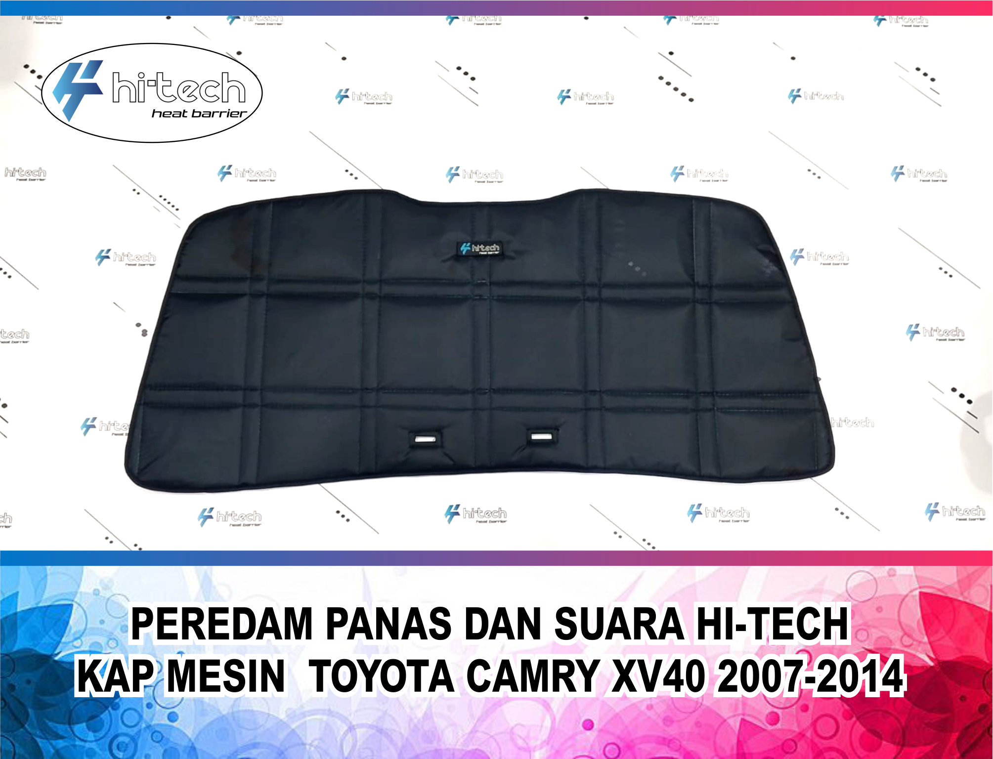 Cover Kap Mesin Hitam Berkilau Hi-Tech Plug and Play untuk Toyota Camry XV40 2007-2014 Harga 465,000 rupiah*Gratis Ongkir