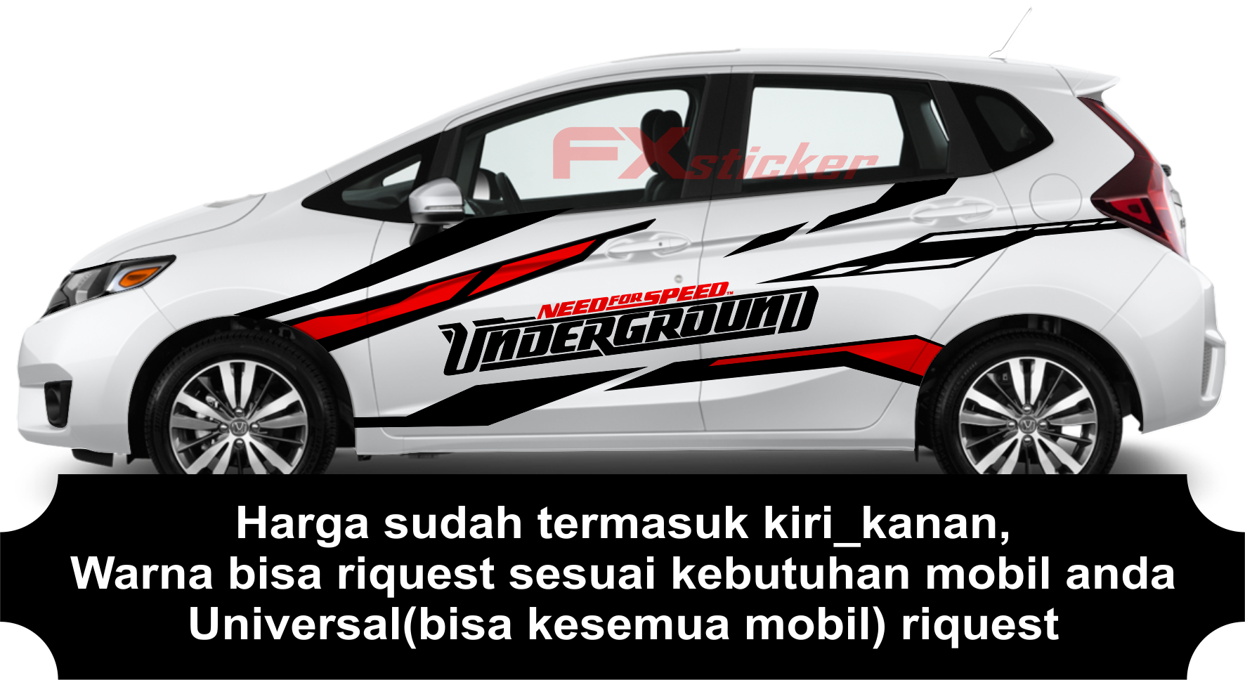 Stiker Termurah Stiker Mobil Cutting Sticker Striping Motif Abstrak Underground Cocok Kesemua Mobil Compatible All Car Lazada Indonesia