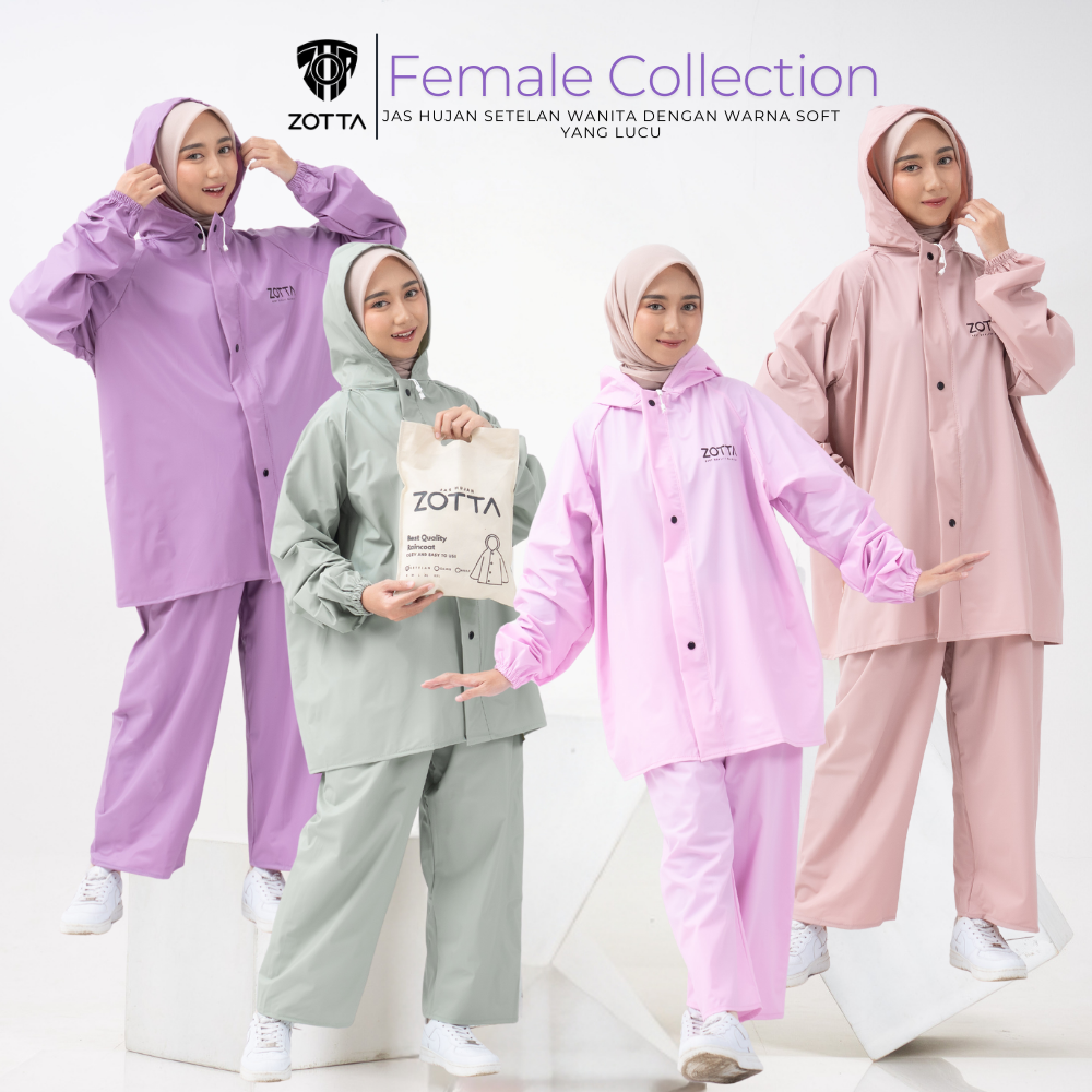 Women's raincoat aesthetic cute pink pants sets Harga 80,000 rupiah*Gratis Ongkir