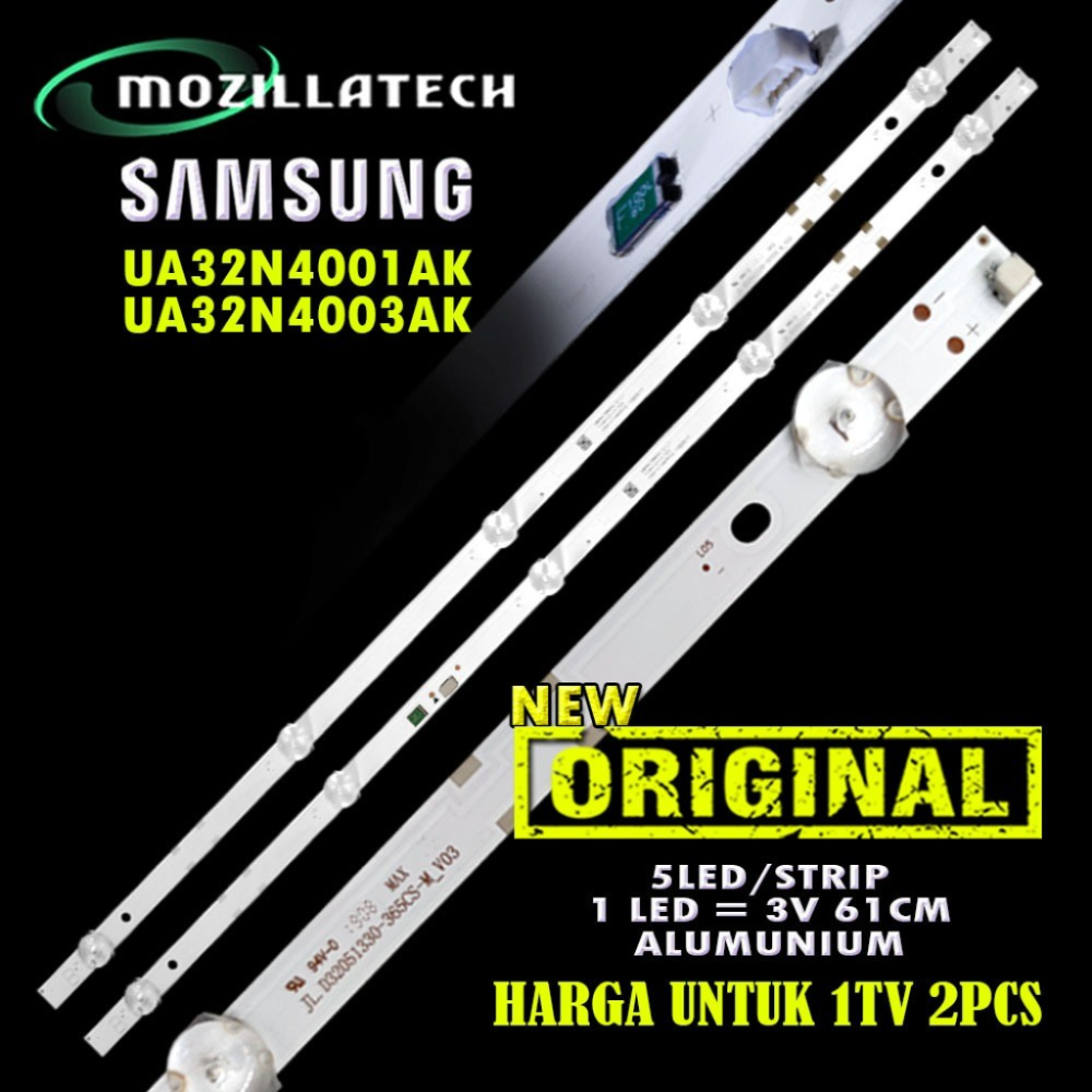 Backlight Samsung Ua32N4001Ak Ua32N4003Ak Ua32N4001 Ua32N4003 32N4001 32N4003 32N 3V 5Led Jl.D32051330-365Csmv03 - Merek Tanpa Merek Harga 50,000 rupiah*Gratis Ongkir