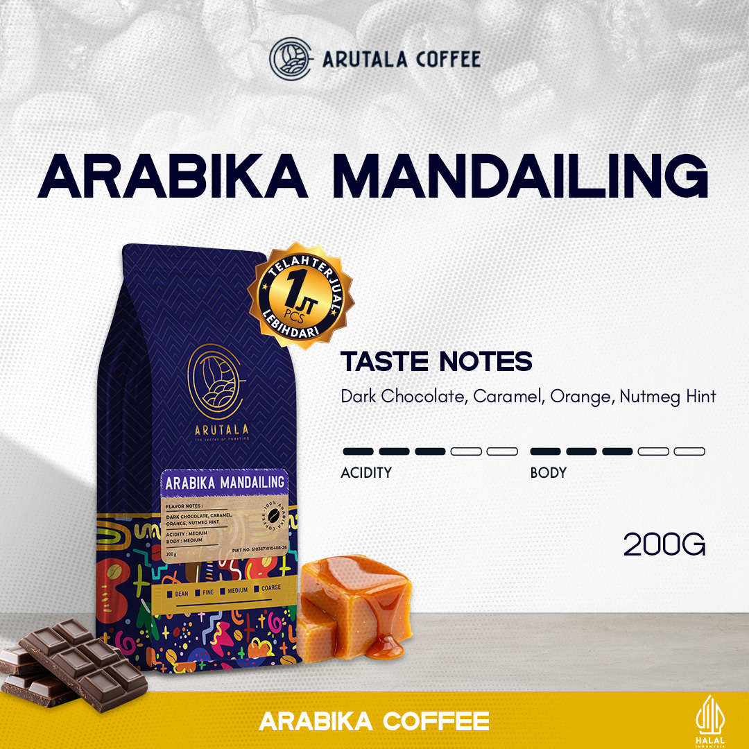 Arutala Mandailing Arabica Coffee 200 Grams