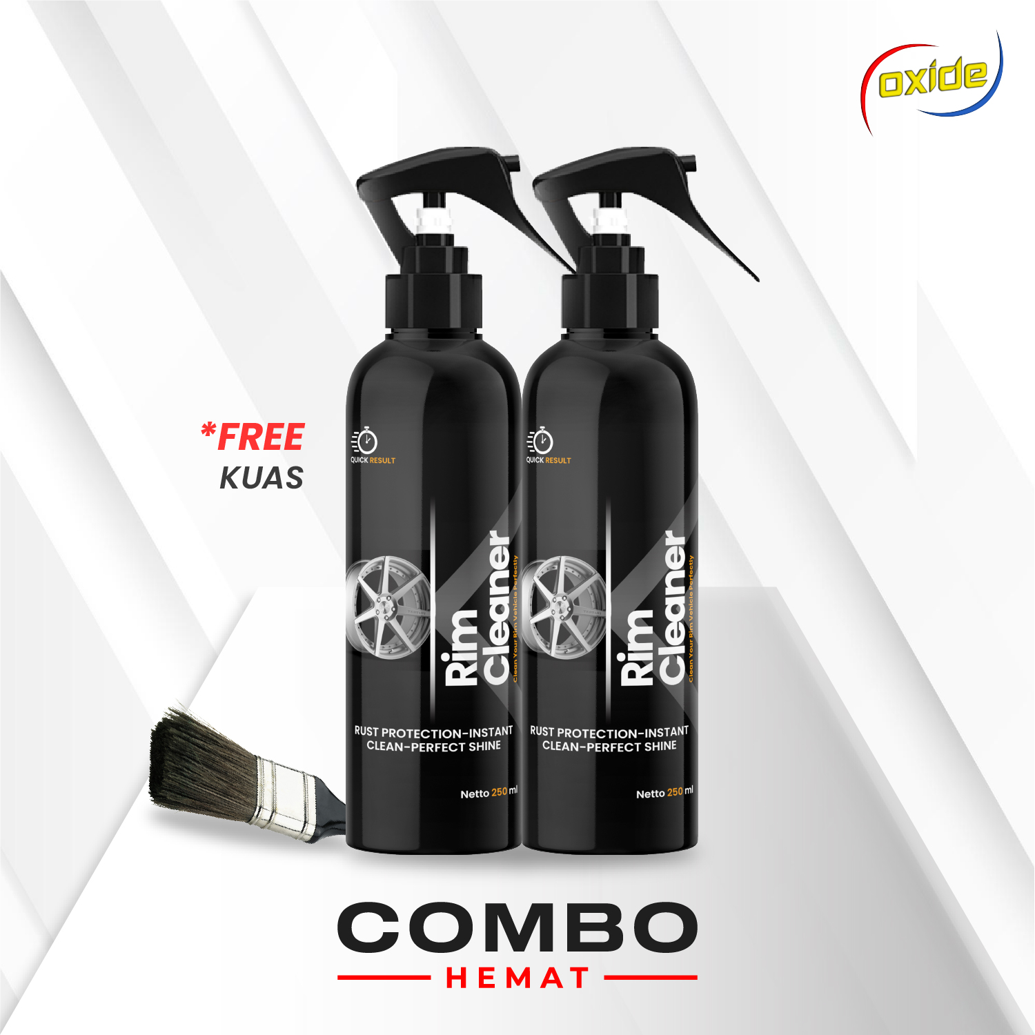 Oxide Rim Cleaner/Car and Motorcycle Rim Cleaner 250 ml Combo Harga 57,250 rupiah*Gratis Ongkir