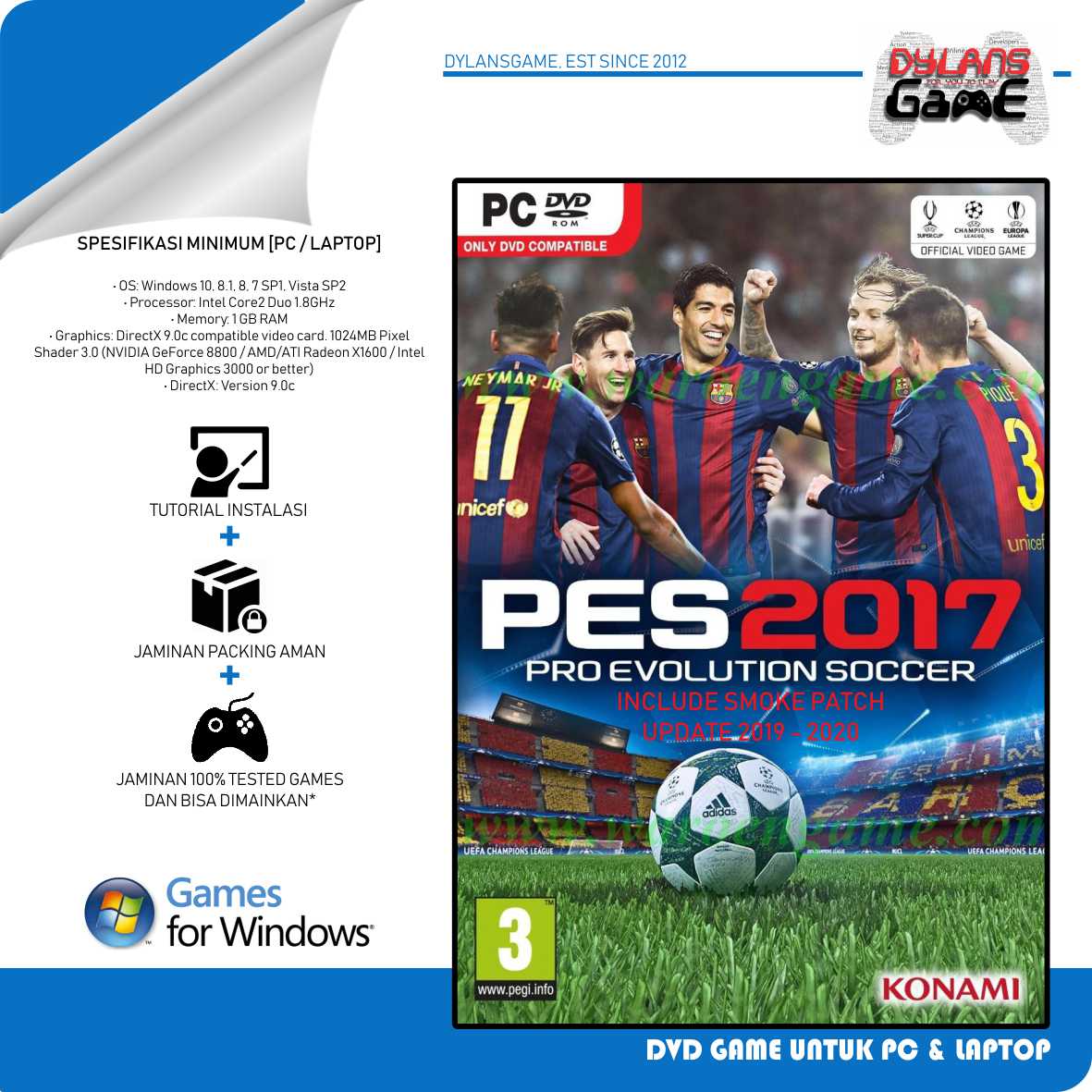 Jual Pes 2017 Patch 2021 Murah & Terbaik - Harga Terbaru November 2023