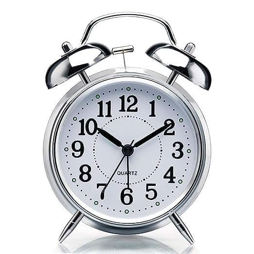 JAM Beker Ukuran Besar Besi CROME/WEKER Alarm Bunyi Nyaring Keras