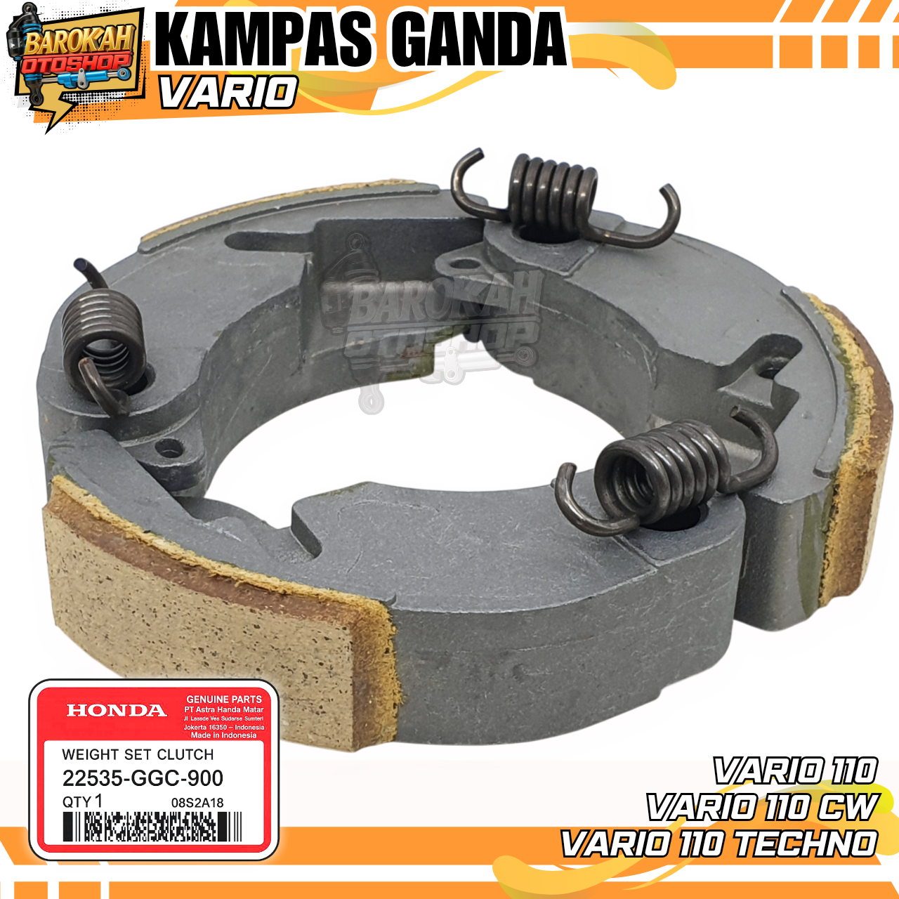 Vario 110 KVB/Vario 110 CW/Vario 110 techno/Vario karbu double canvas Harga 98,500 rupiah*Gratis Ongkir