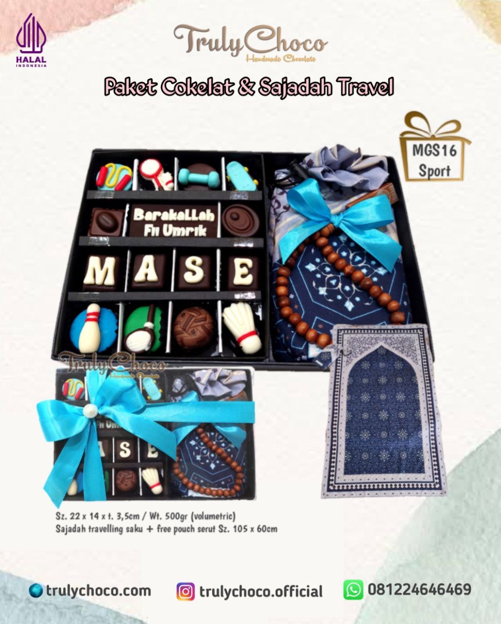 Trulychoco Birthday Package Chocolate and Travel Prayer Mats Are Useful and Meaningful Hadiah ulang ta…
