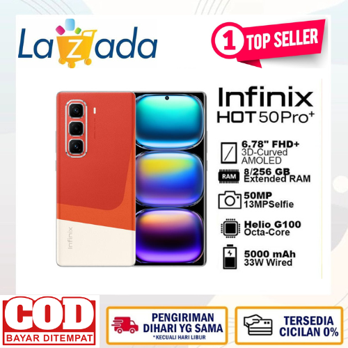 Infinix Hot 50 pro + plus phone promo 8/256 GB official warranty Helio G100 chipset 6.78 AMOLED screen 3d-curved FHD + 120Hz - 8/256 GB Giá 1,959,200 Đồng*Miễn phí vận chuyển