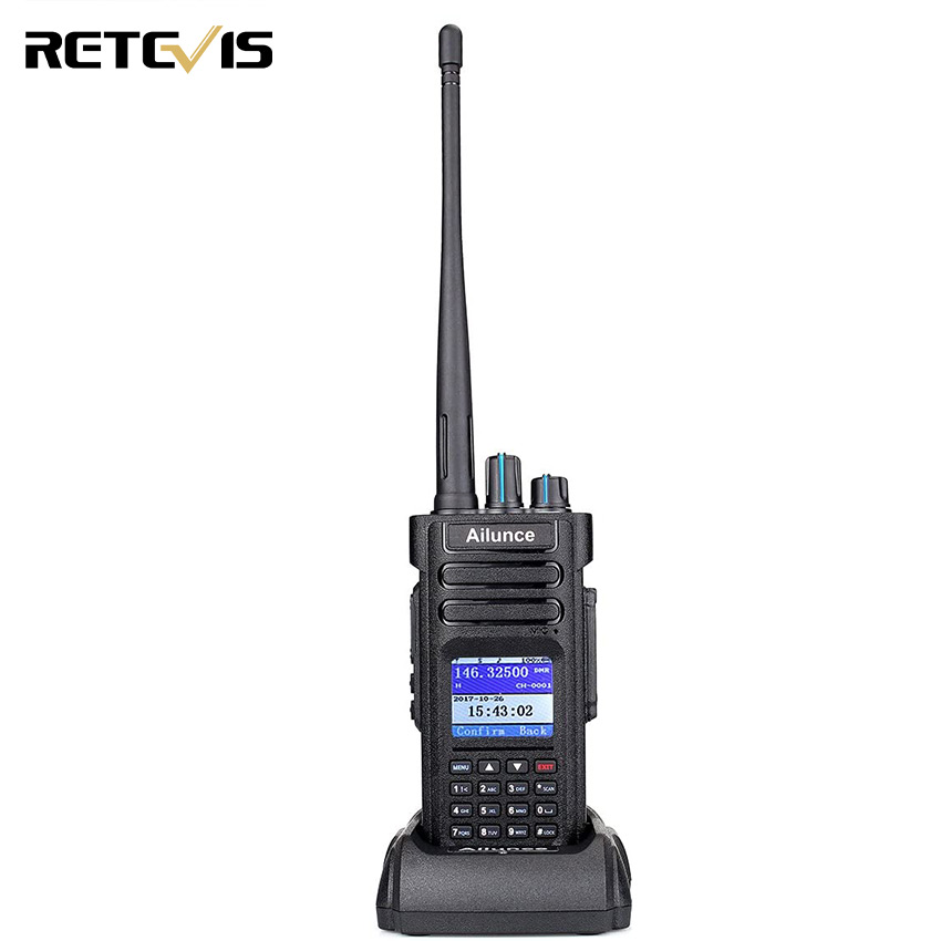 Retevis RT82 Dual Band 3000CH IP67 Waterproof DMR Walkie-Talkie DCDM with GPS 
