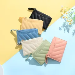 Dompet Wanita Kecil Wallet Card Holder Warna Pastel Dompet Uang dan Kartu