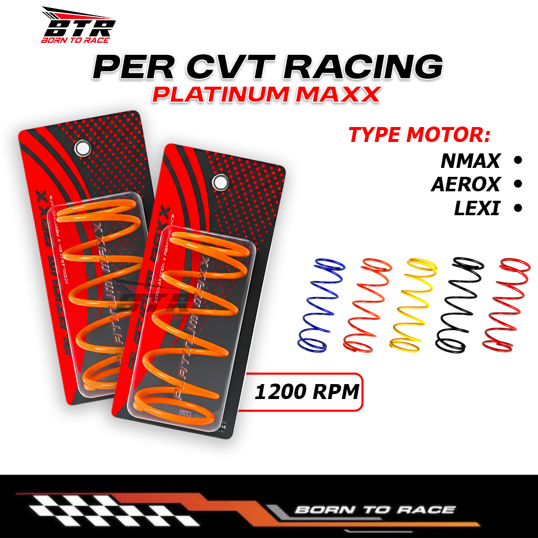 Per Cvt Platinum Racing 1200Rpm Nmax-Aerox-Lexi Per Cvt Racing Harga 120,000 rupiah*Gratis Ongkir