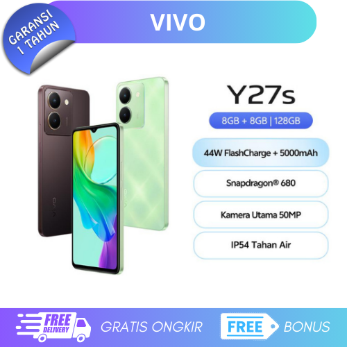 Vivo Y27S Nfc 8/256Gb - Qualcomm Snapdragon 680 - Ips Lcd Giá 1,539,900 Đồng*Miễn phí vận chuyển