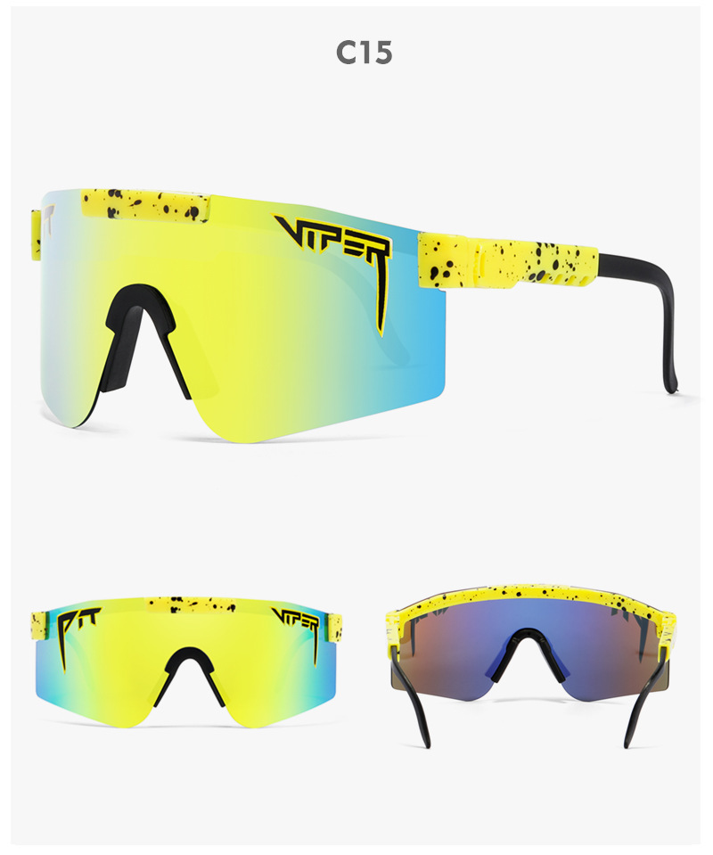 NEW Brand Rose red pit viper Sunglasses 