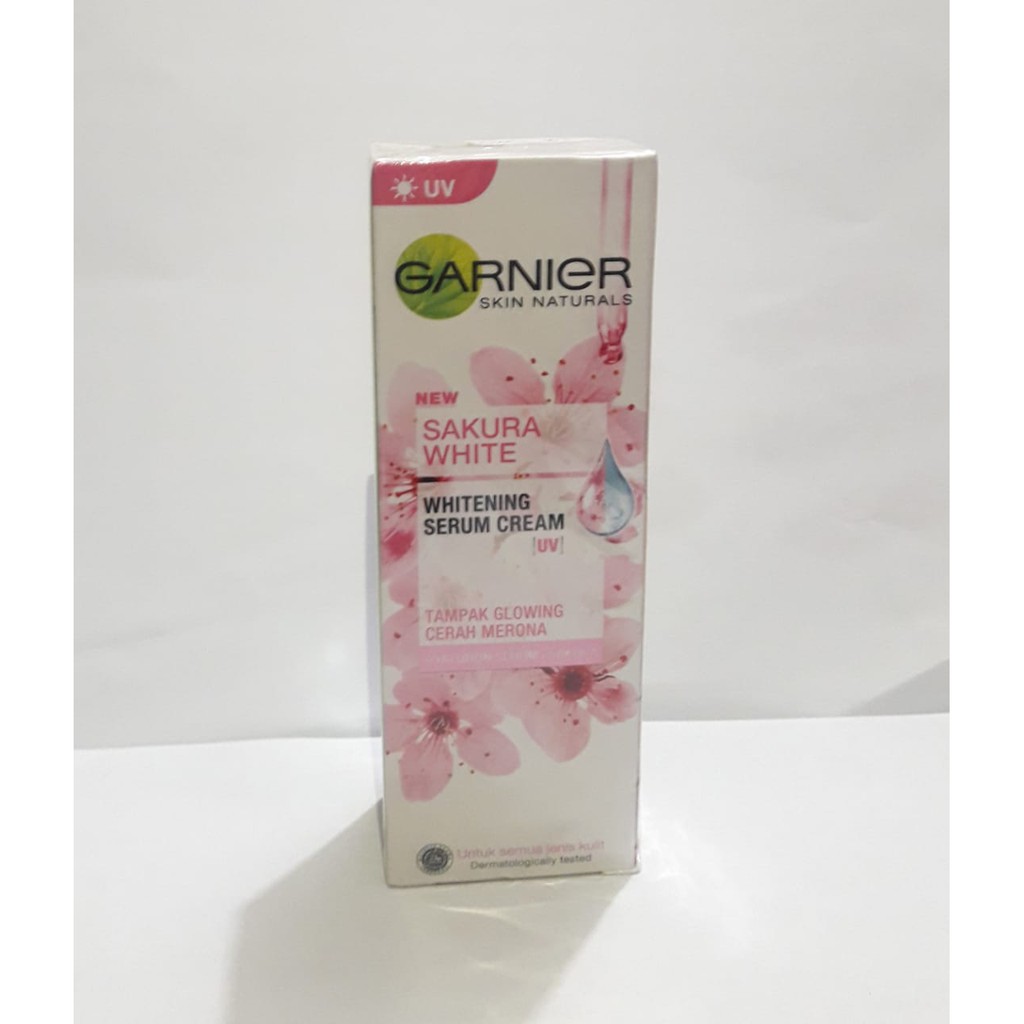garnier sakura white serum cream