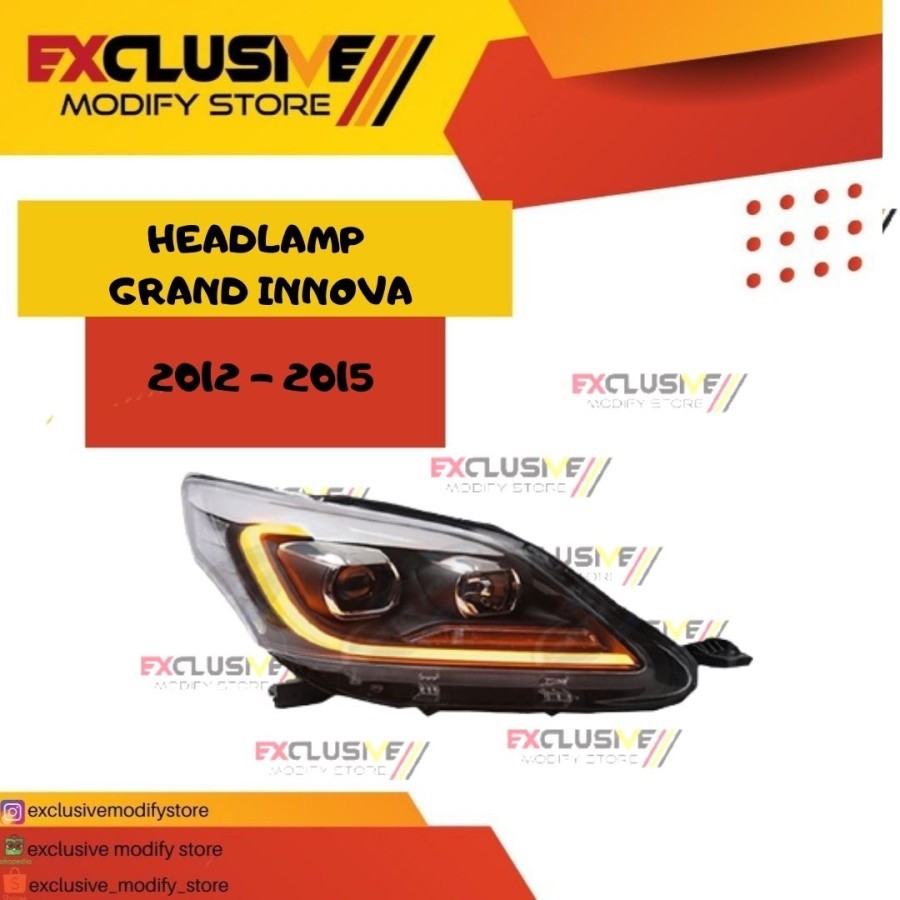 HEAD LAMP/HEADLIGHTS GRAND INNOVA 2012-2015 (IncludeHID) Harga  5,050,000 Ringgit*Penghantaran Percuma