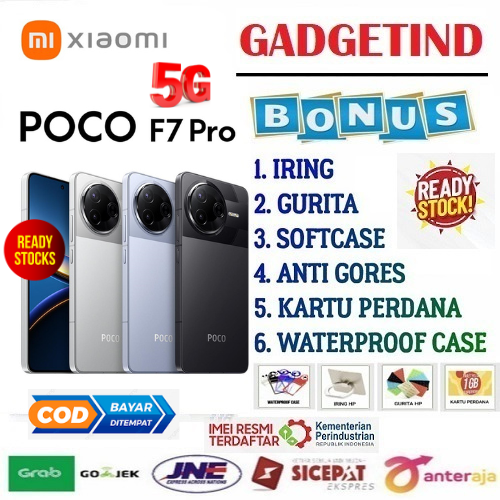 Sale Poco F7 Pro 12G/512G | Snapdragon 8 Gen 3 | 6000Mah | 2K 120Hz Amoled | 50Mp Camera with Ois (Optical Image Stabilization) Harga 5,750,000 rupiah*Gratis Ongkir