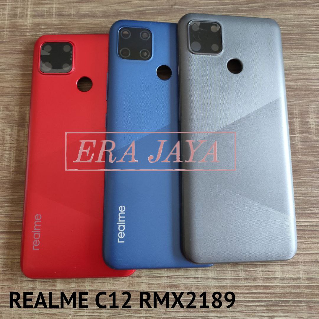 Backdoor Tutup Belakang Housing HP Realme C12 RMX2189 Bekdor Back