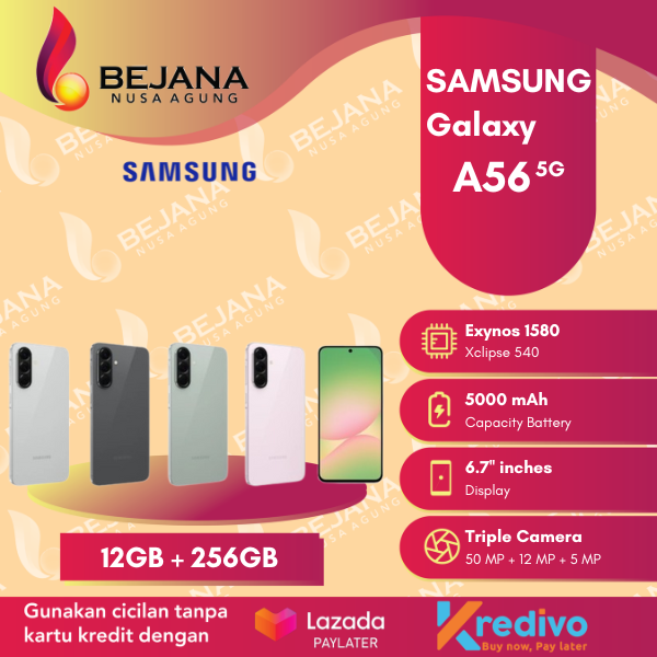 Samsung Galaxy A56 5G Smartphone ( Ram 12GB + Rom 256GB ) Garansi Resmi Harga  6,699,000 Ringgit*Penghantaran Percuma