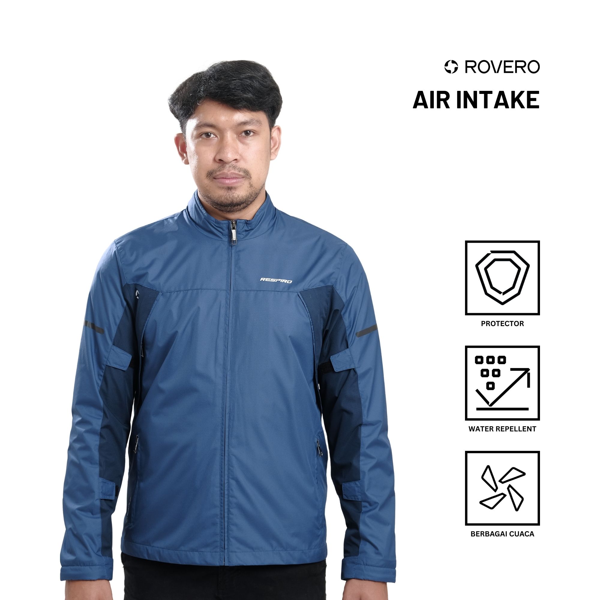 Respiro Air Intake N | Men's Windproof Daily Motorcycle Jacket Harga 1,110,000 rupiah*Gratis Ongkir