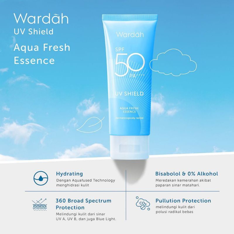 uv shield aqua fresh essence spf 50