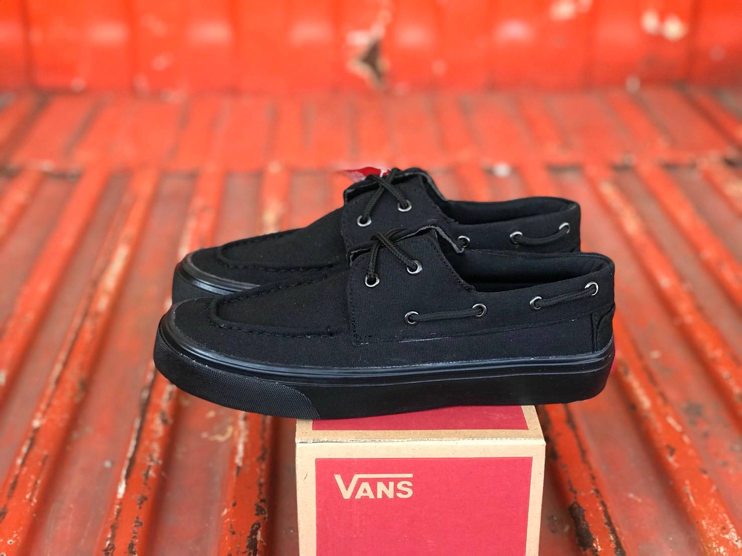 sepatu vans zapato full black