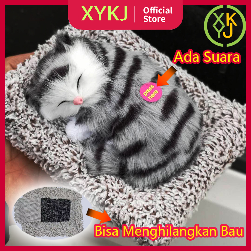 XYKJ Parfum Mobil Arang Bambu Boneka Simulasi Kucing Bersuara Hiasan Dashboard Mobil Unik Mewah Penghilang Bau Mobil Harga 46,932 Ringgit*Penghantaran Percuma