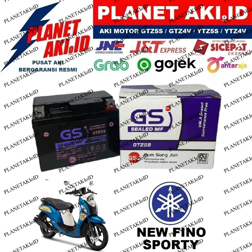 Aki Aki Motor Kawasaki ZX 130 Kaze GTZ5S Accu Kering MF Garansi